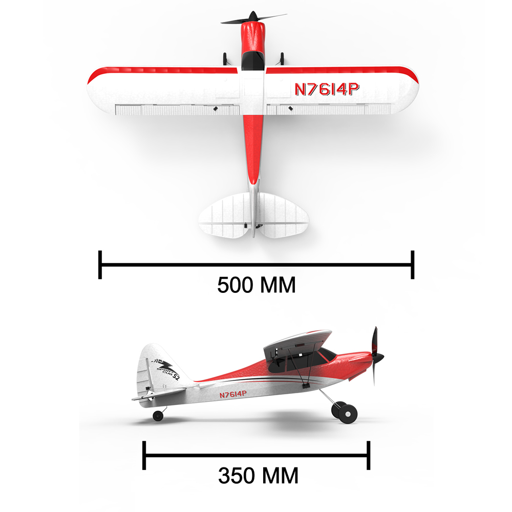 VolantexRC-Sport-Cub-500-761-4-500mm-Spannweite-4CH-Ein-Knopf-Kunstflug-Anfaumlnger-Trainer-RC-Segel-1583645-17